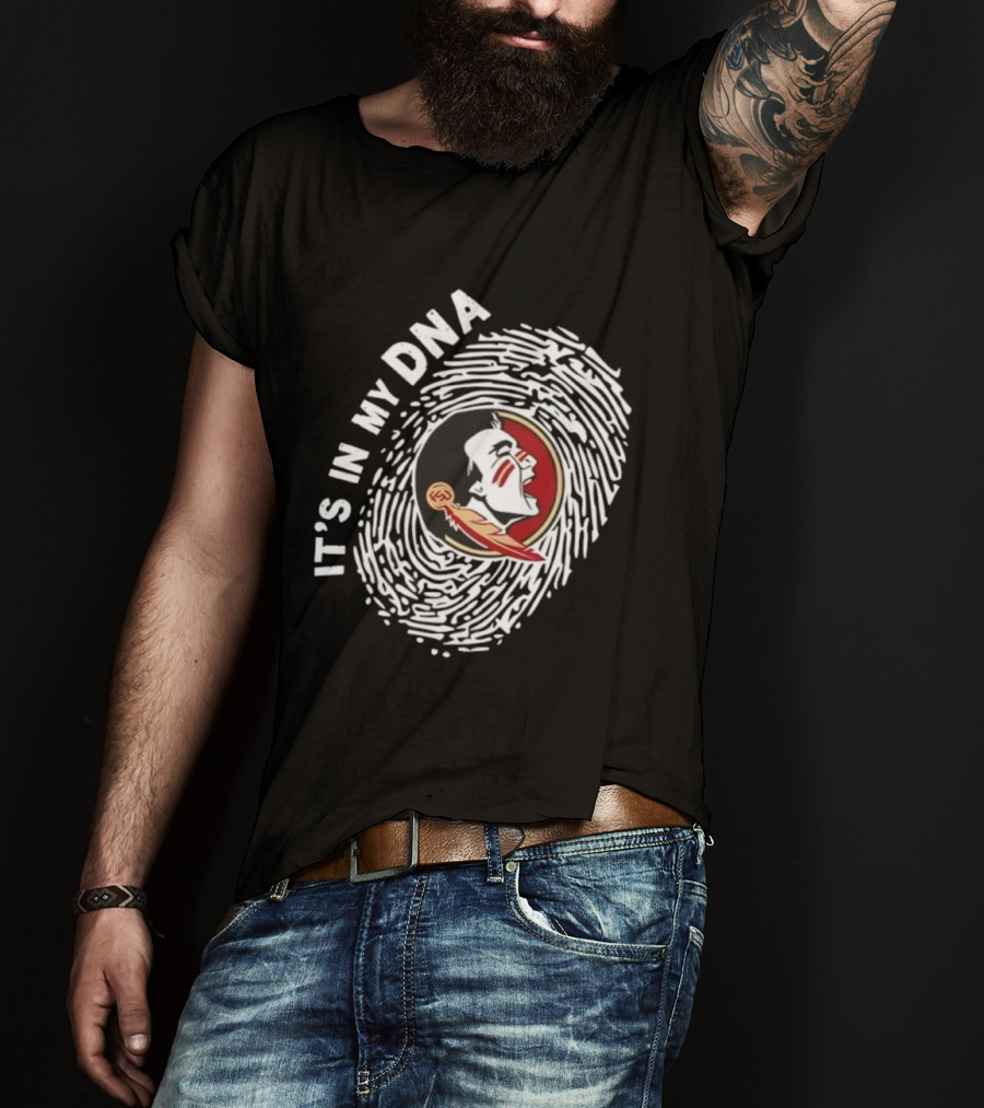 Florida State Seminoles It's In My DNA Fingerprint T-Shirt