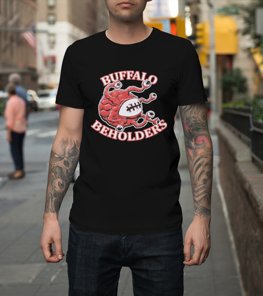 Buffalo Beholders Fantasy Team Eyeball Monster Graphic T-Shirt