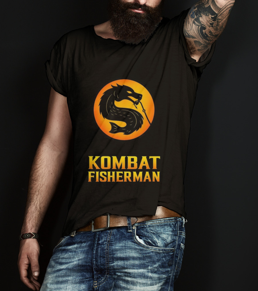 Kombat Fisherman Salmon Fishing Combat Gaming T-Shirt