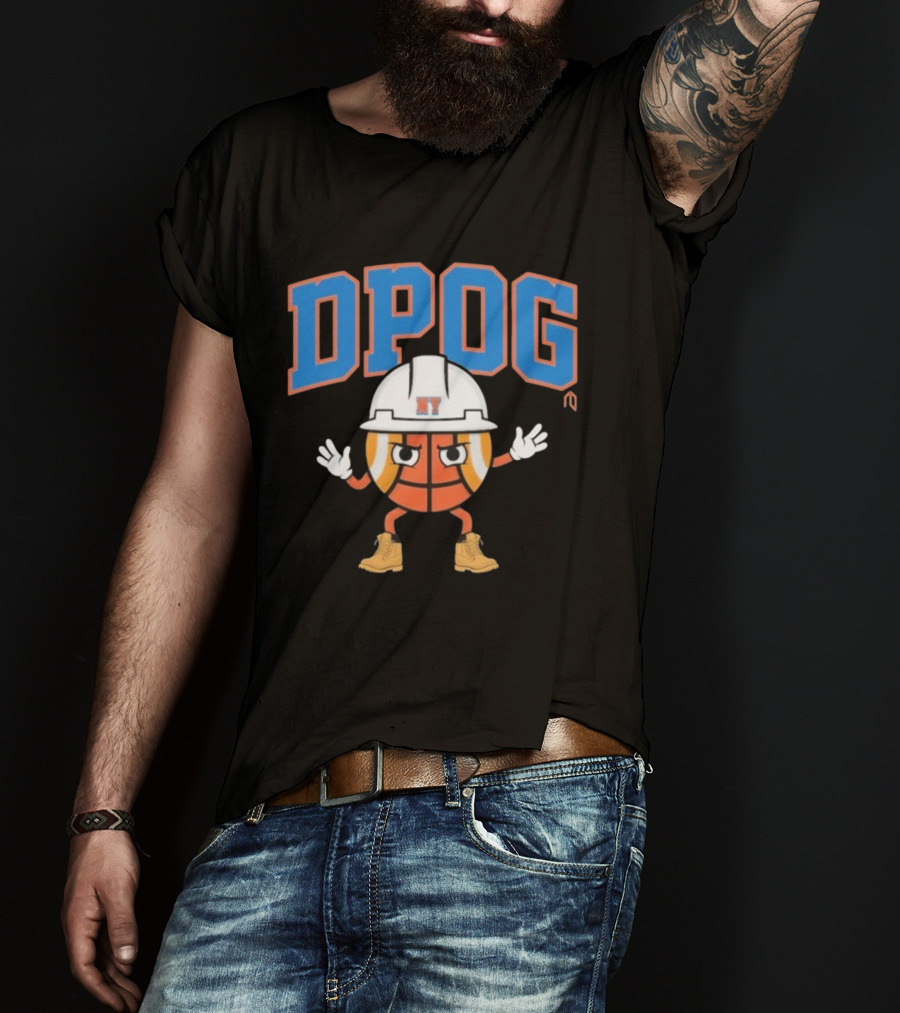 DPOG New York Hard Hat Basketball Character T-Shirt