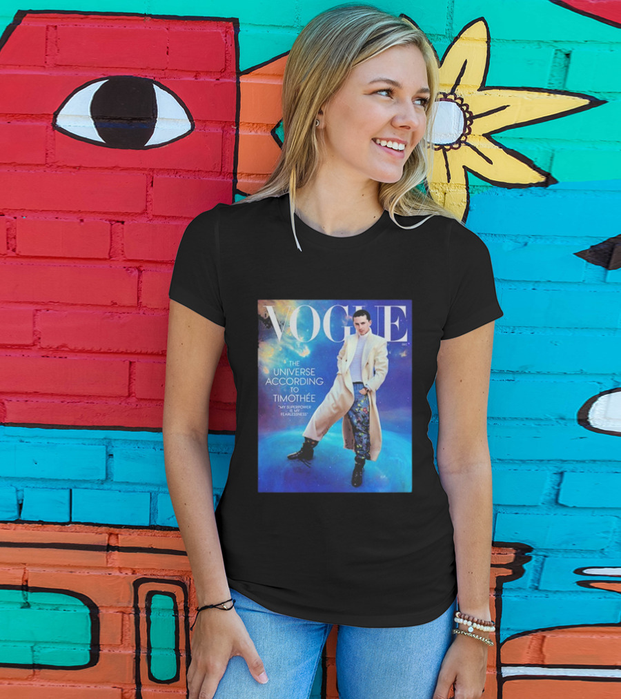 US Vogue Timothée Chalamet December Issue The Universe According To Timothée T-Shirt