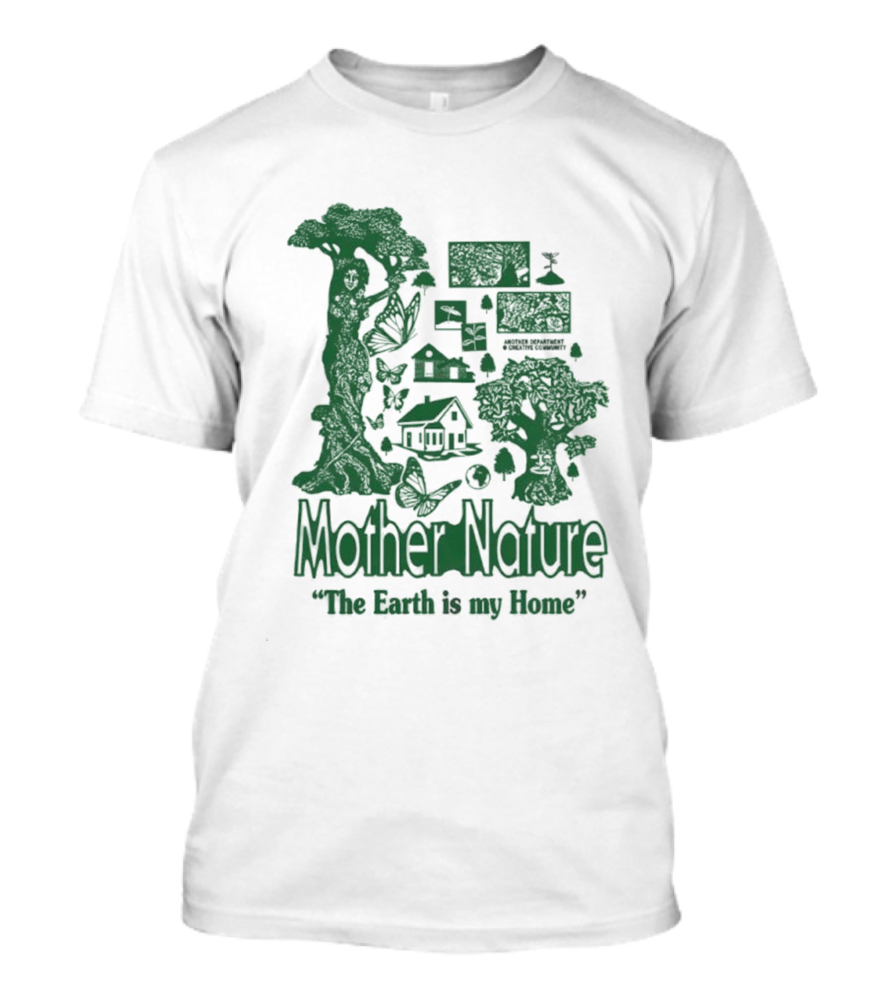 Mother Nature The Earth Is My Home Environmental Harmony With Trees And Wildlife T-Shirt