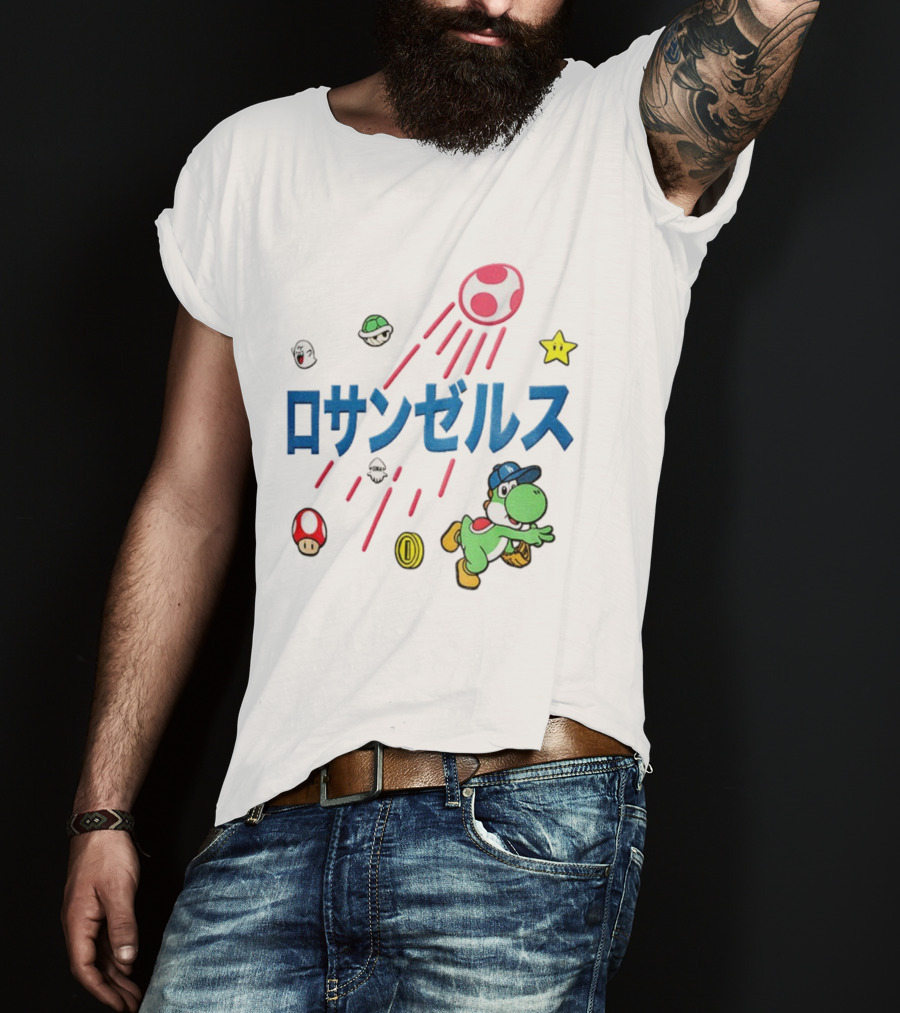 Yoshinobu Yamamoto Los Angeles Dodgers Yoshi Mario World Series MVP 2025 T-Shirt