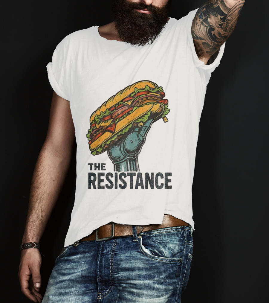 The Resistance Sandwich Fist Abolish ICE Washington T-Shirt