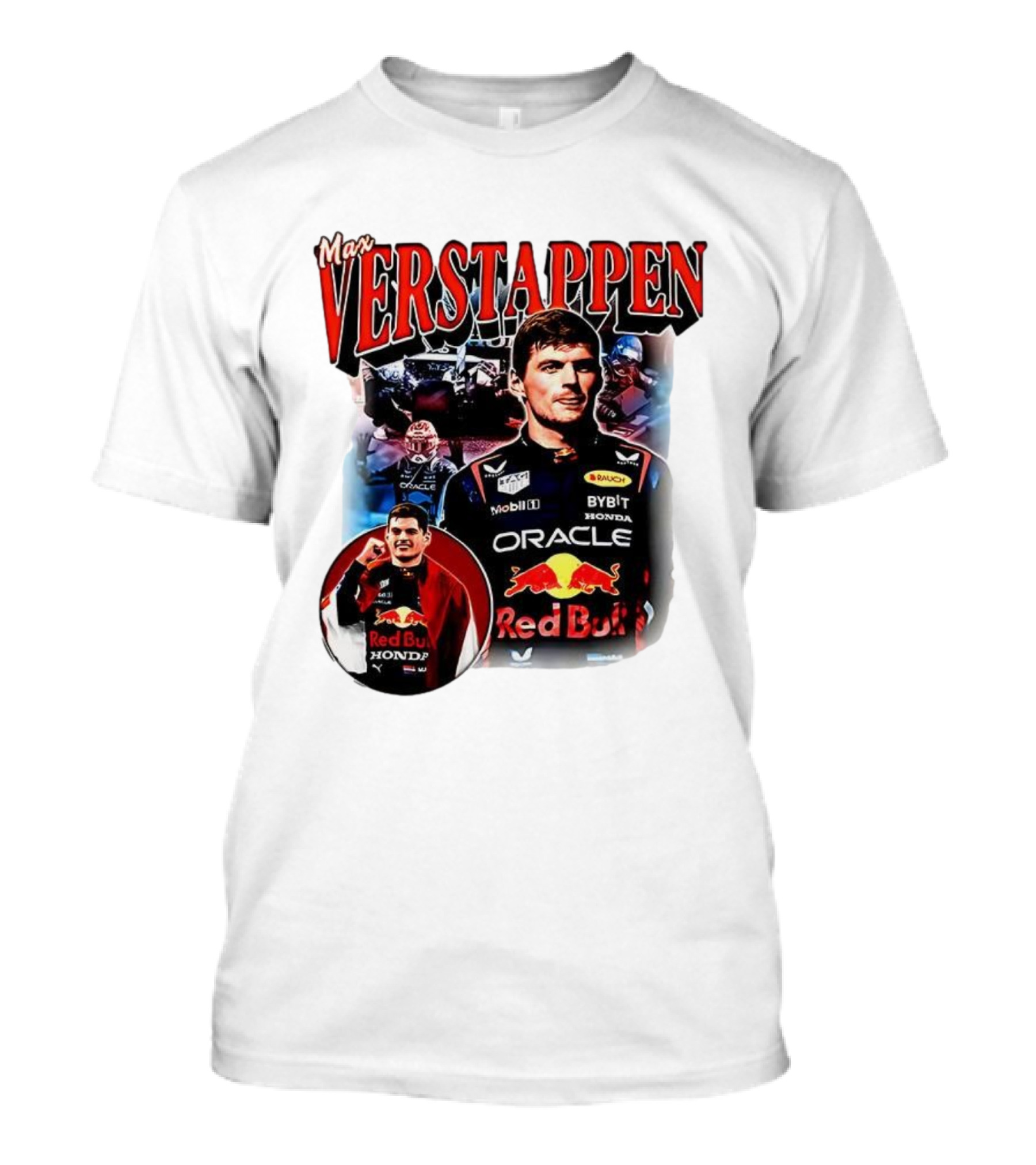 Max Verstappen Red Bull Racing Oracle Honda Mobil1 Bybit T-Shirt
