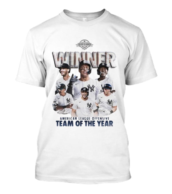 New York Yankees Silver Slugger Winner American League Team Of The Year T-Shirt