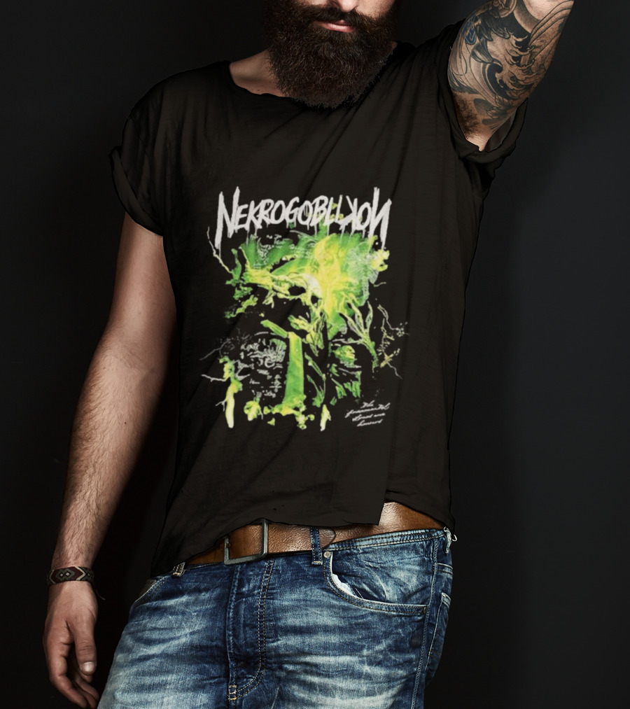 Nekrogoblikon Lightning The Fundamental Slimes And Humours Goblin Art T-Shirt