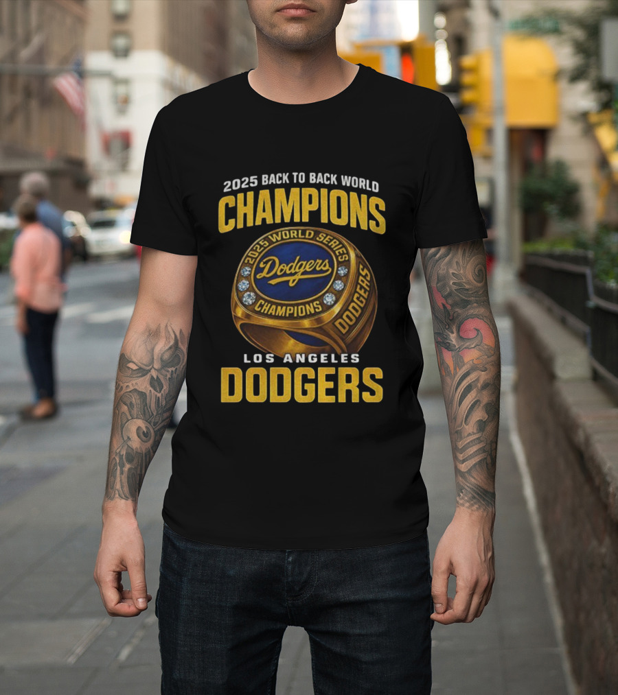 2025 Back To Back World Champions Los Angeles Dodgers World Series Dodgers T-Shirt