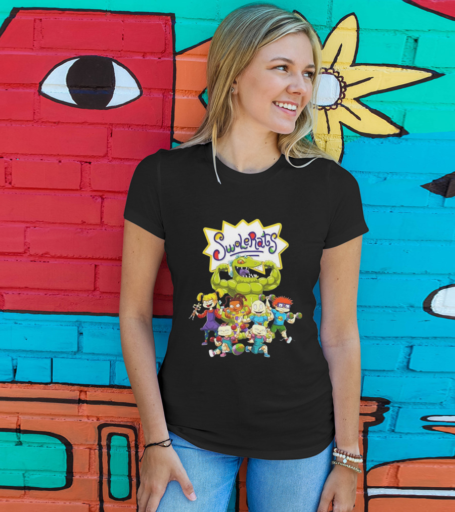 SwoleRats Rugrats Cartoon Gym Fitness Parody T-Shirt