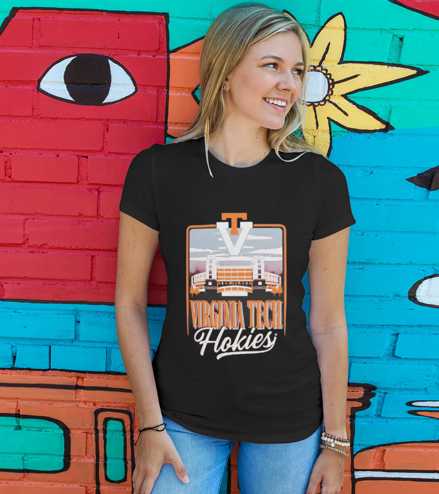 Virginia Tech Hokies Lane Stadium VT Travis Field Tailgate Football Atmosphere T-Shirt