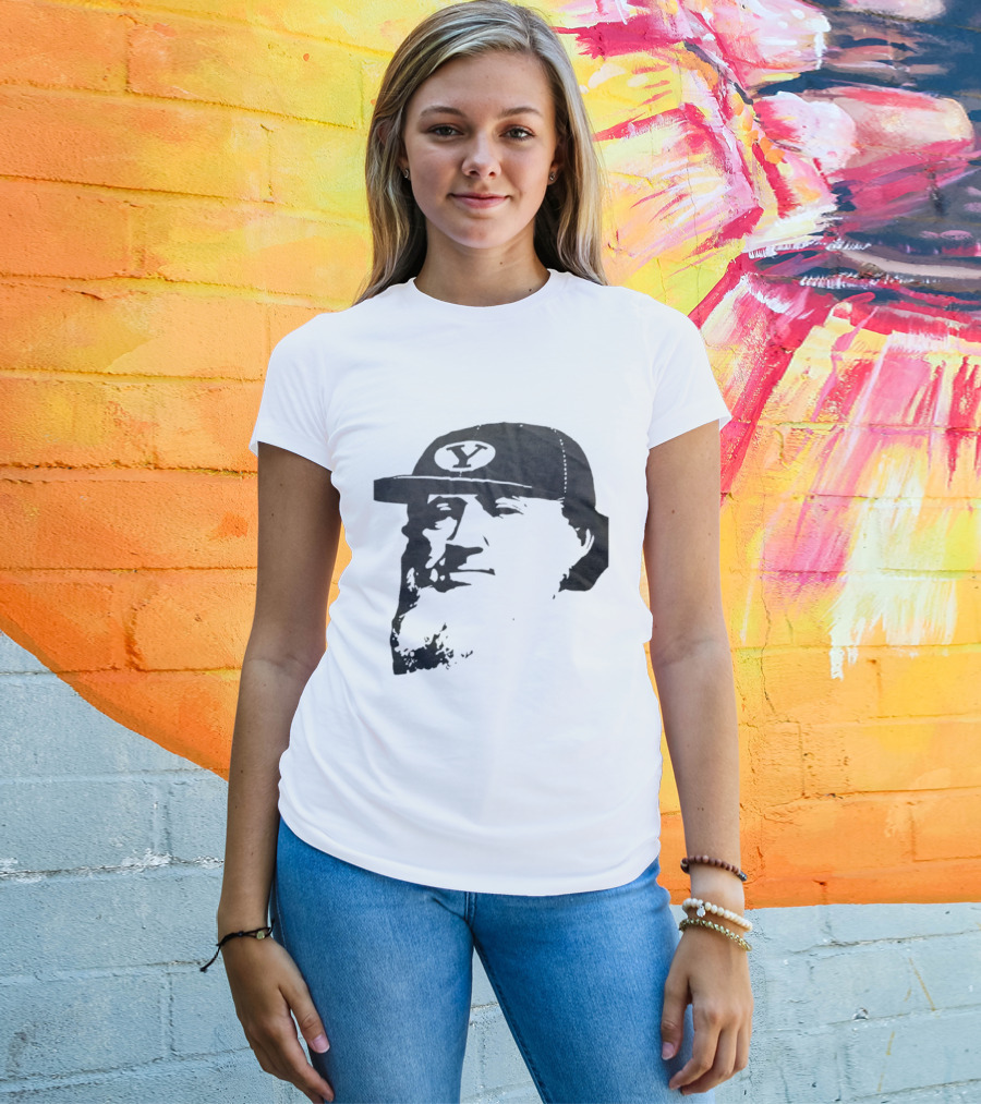 Flat Brim Brigham Young University Y Cougars Hat T-Shirt