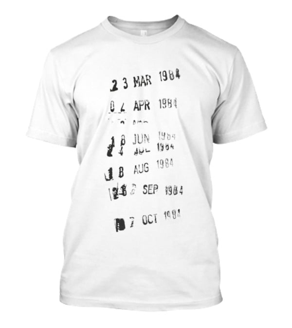 Out Of Print Library Stamp 23 MAR 1984 04 APR 1984 JUN JUL AUG SEP OCT T-Shirt