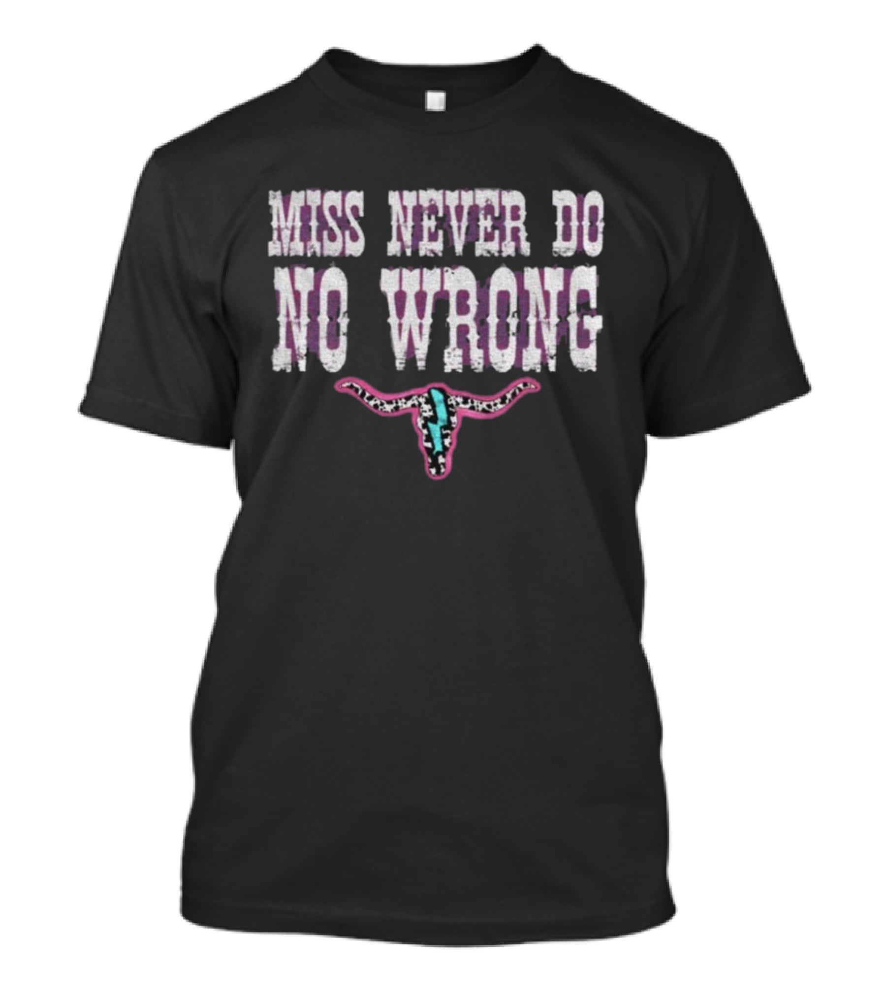 Miss Never Do No Wrong Western Cowgirl Morgan Wallen Lyrics T-Shirt