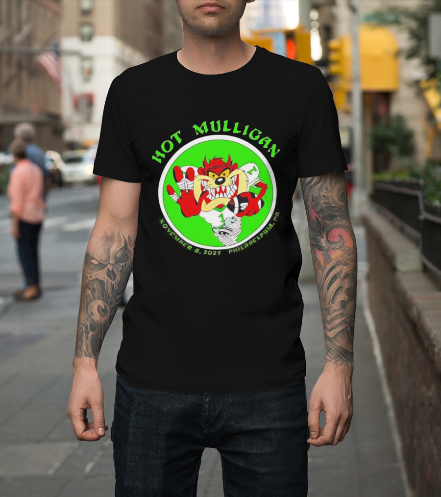 Hot Mulligan The Fillmore Philadelphia Nov 8th 2025 Looney Tunes Character T-Shirt
