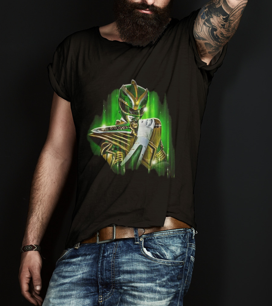 Mighty Morphin Green Power Ranger With Dragon Dagger T-Shirt