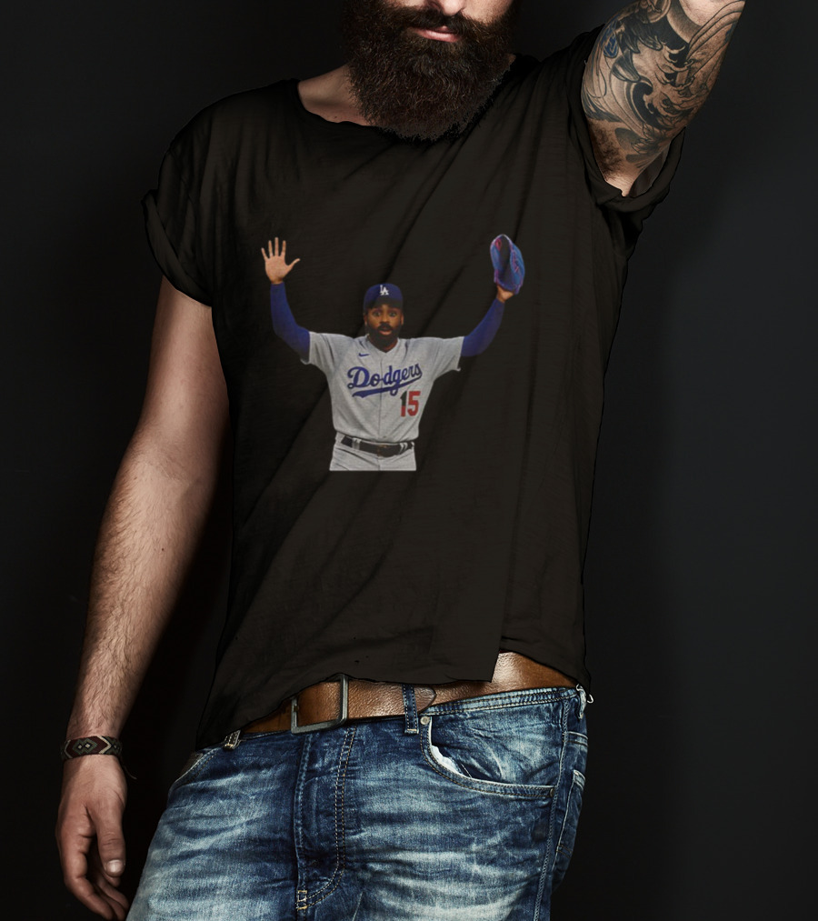 Los Angeles Dodgers Justin Dean 15 MLB World Series 2025 T-Shirt