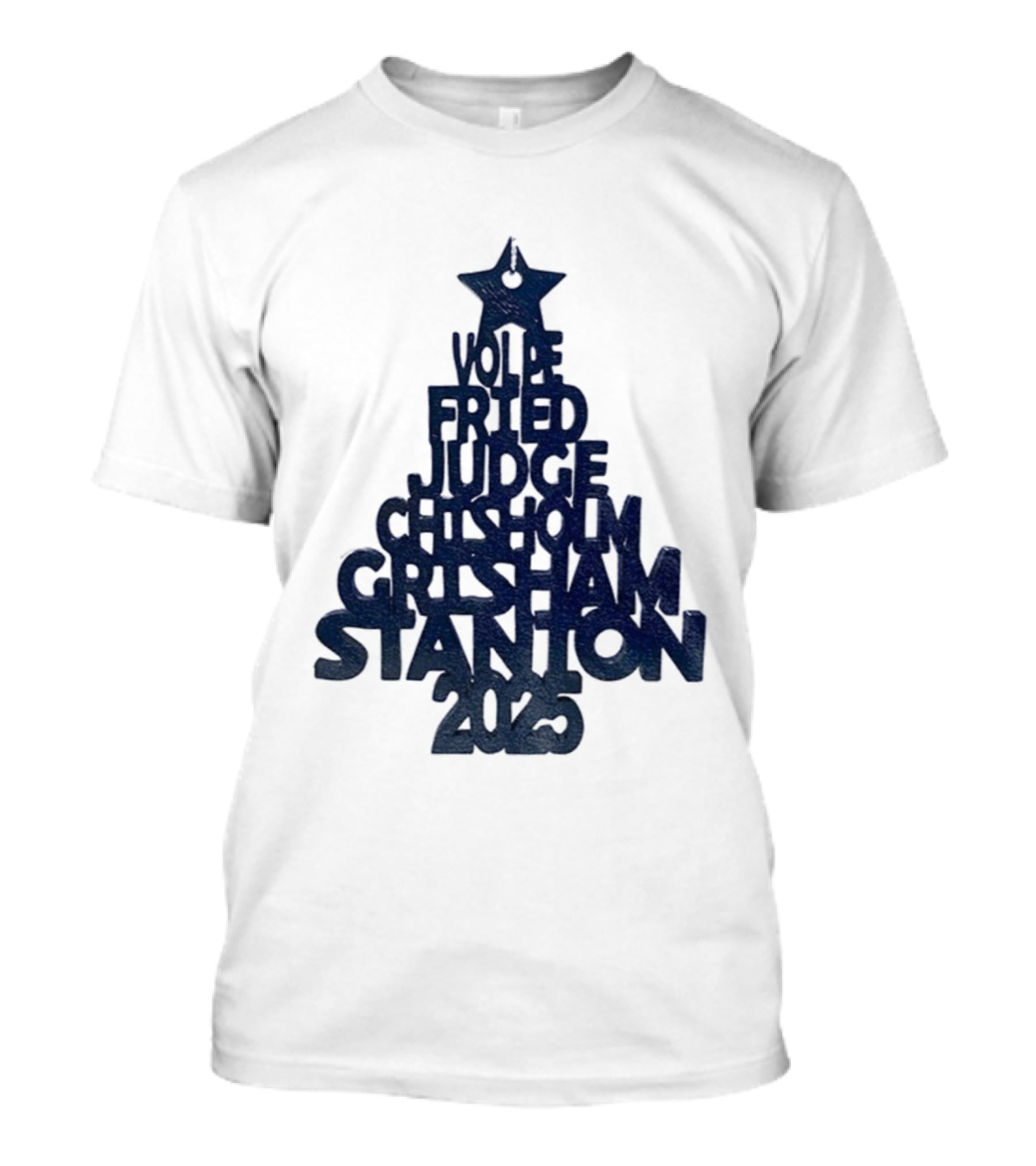 New York Yankees Vole Prized Judge Chisholm Grisham Stanton Christmas Tree 2025 T-Shirt