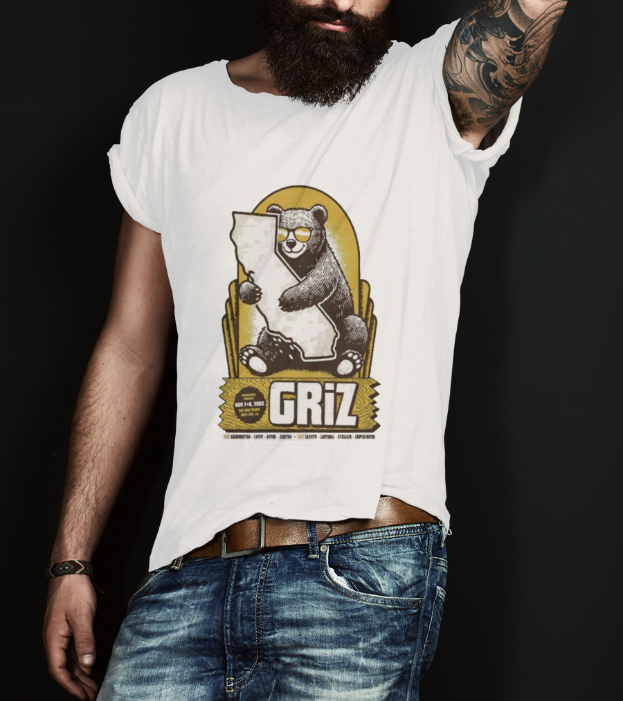 GRiZ November 7-8 2025 The Fox Theater Oakland California Bear T-Shirt