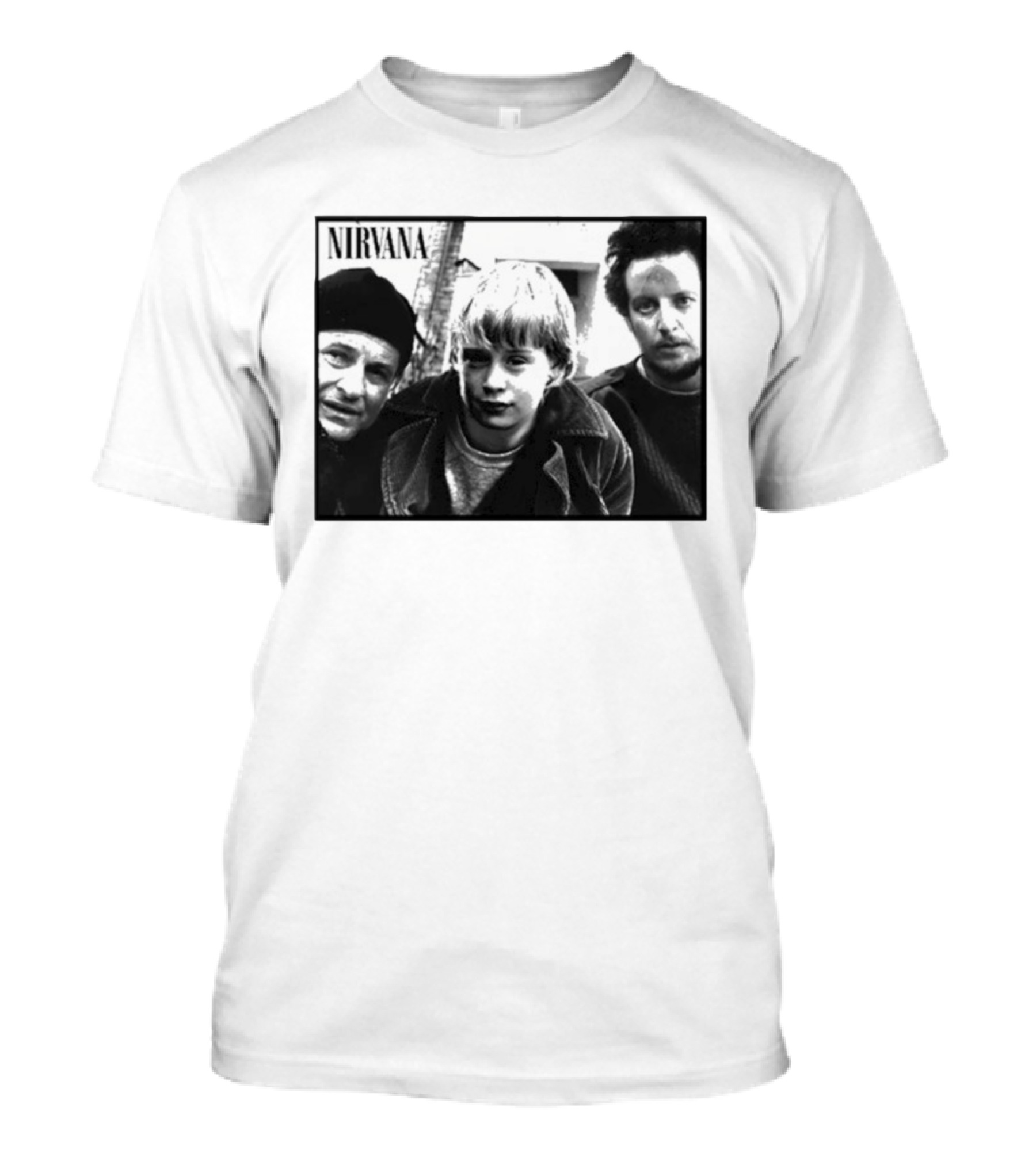 Nirvana Meets Home Alone Mashup Holiday Edition T-Shirt