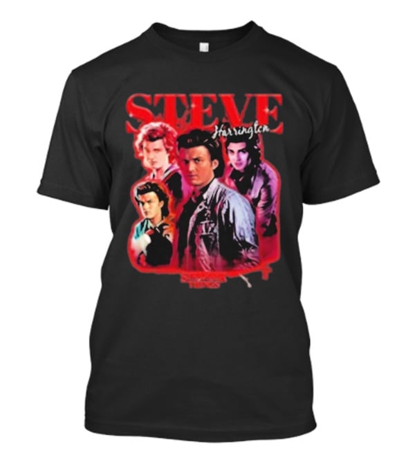 Steve Harrington Stranger Things Character Collage T-Shirt