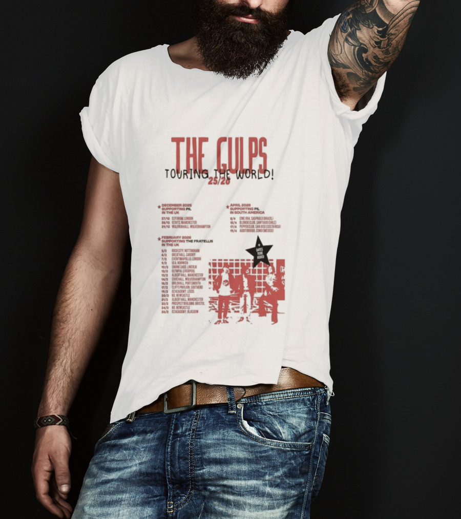 The Gulps Touring The World 2025-2026 Band World Tour Dates And Cities T-Shirt