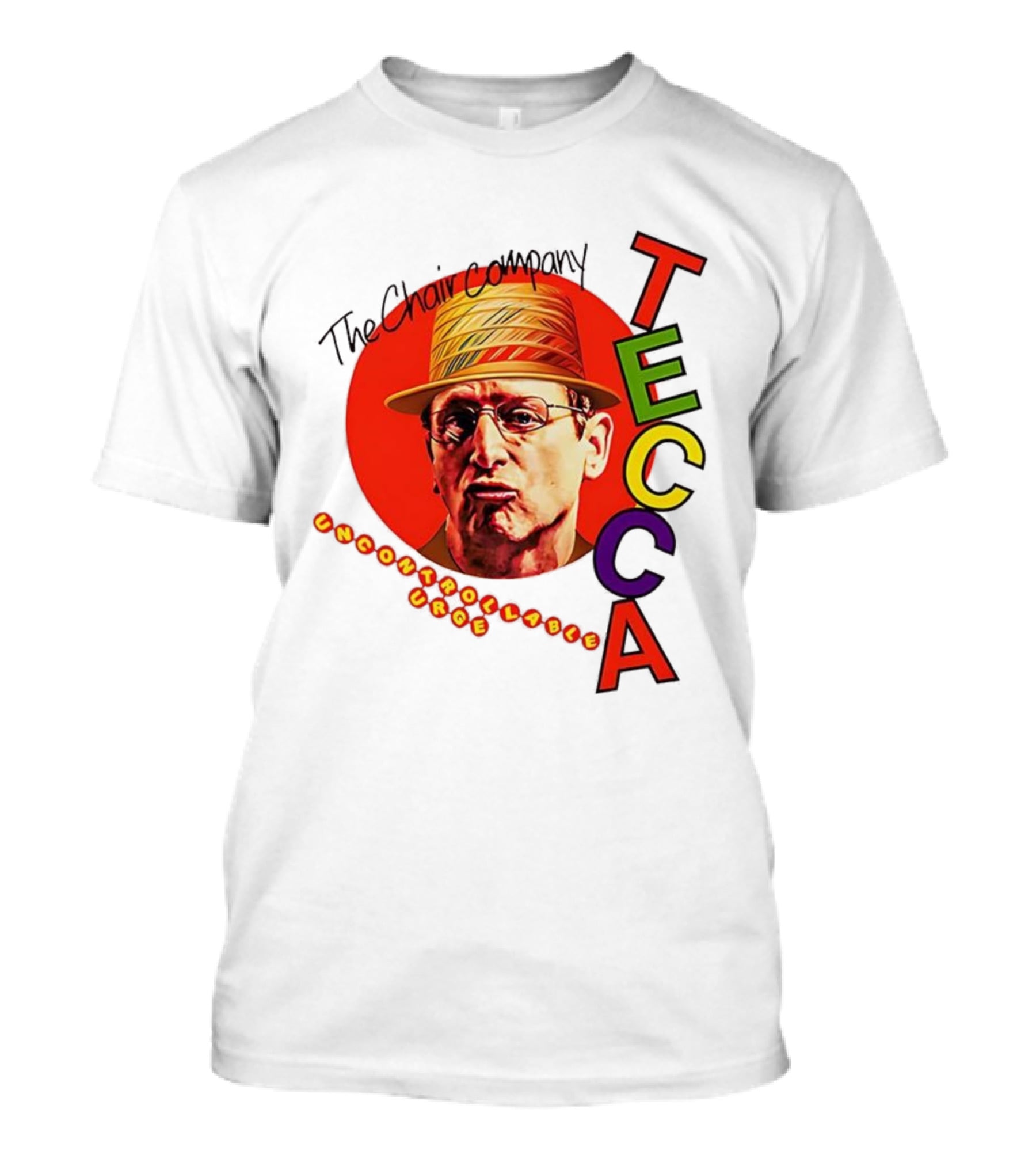 Tim Robinson The Chair Company Uncontrollable Urge Tecca Hat Portrait T-Shirt