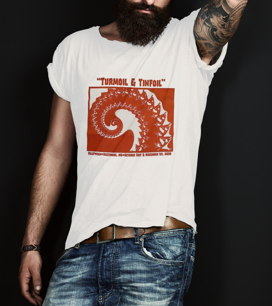 Turmoil And Tinfoil Intricate Spiral Pattern Billyween Baltimore T-Shirt