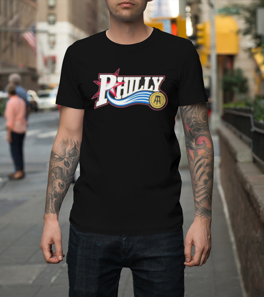 Philly Star With Stool And Wave Elements T-Shirt
