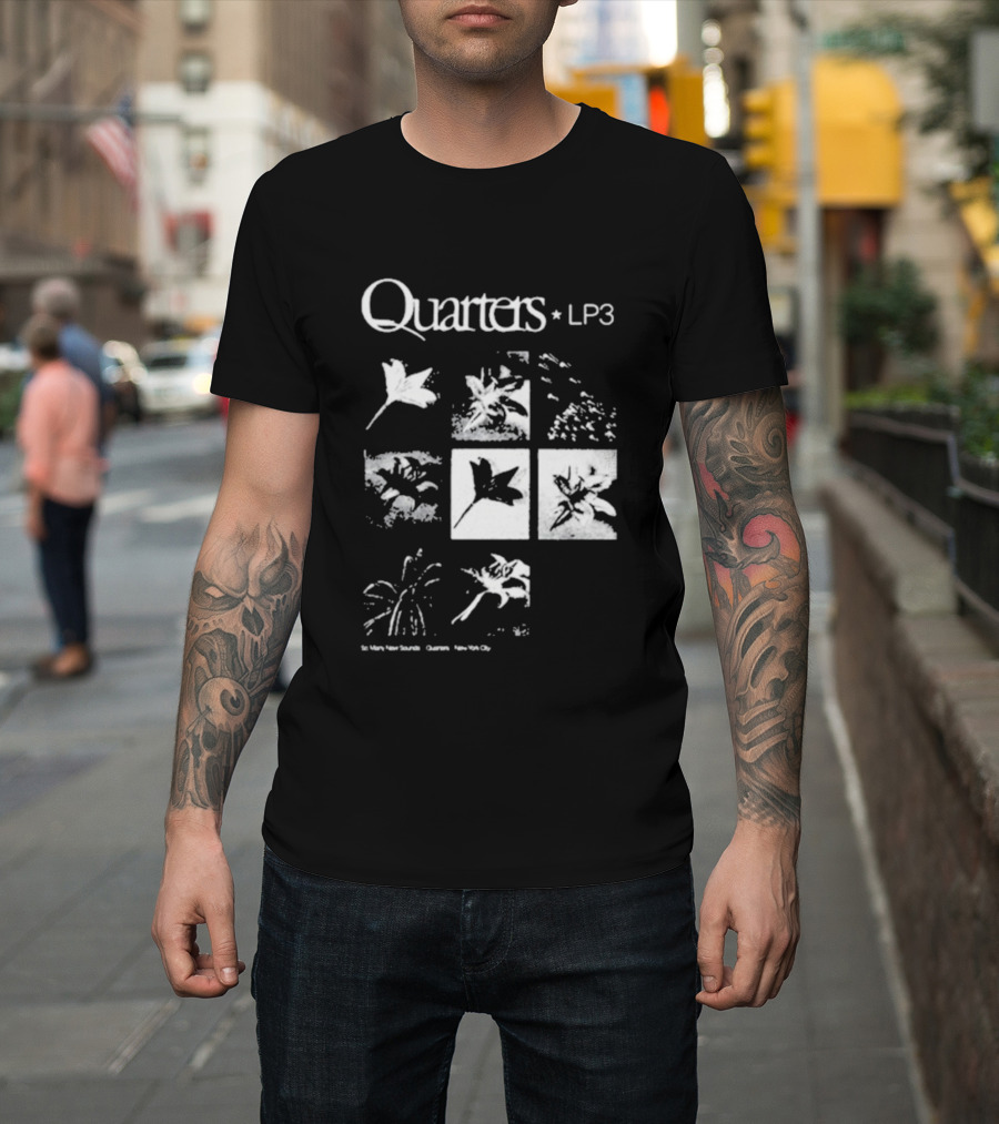 Quarters LP3 Flower Botanical Frames By The Departed Proceeds By Annie Hamilton T-Shirt