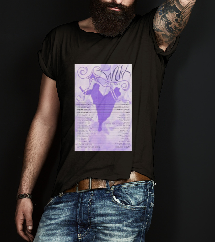 Wilt Fall 2025 Tour Dates Supporting Taylor Acorn Headline Shows T-Shirt