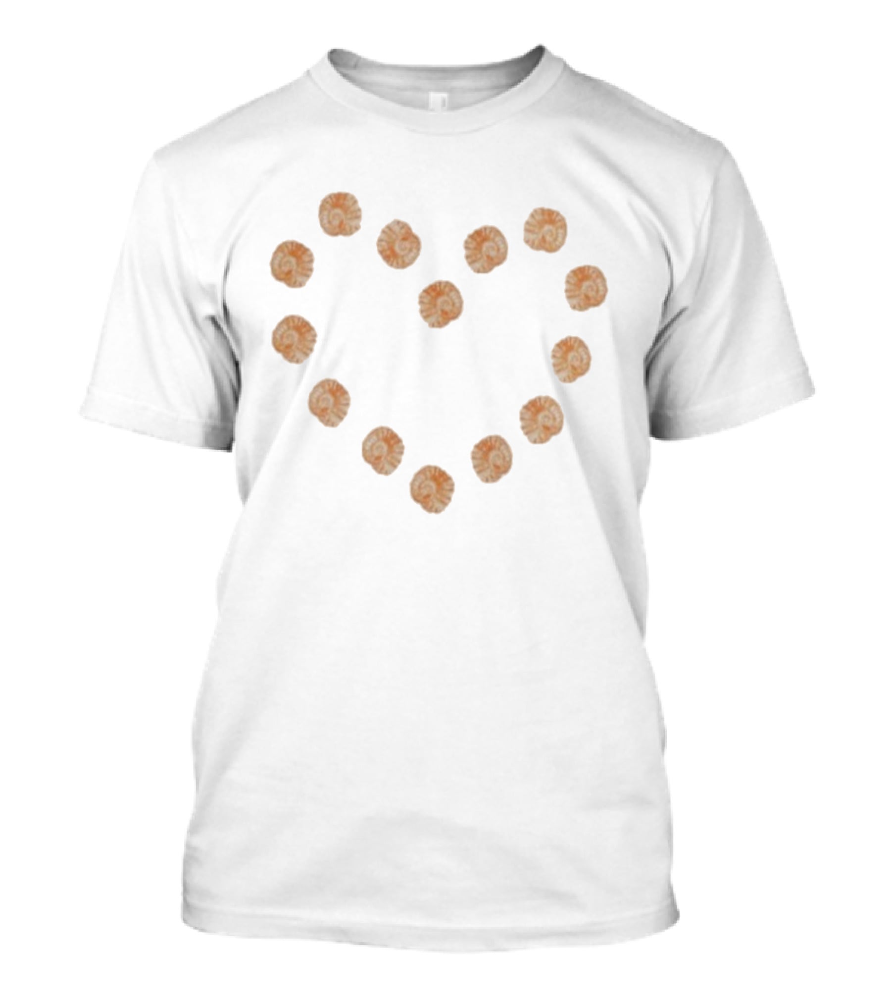 Sebastian Croft Queer Was Always Here Fossils Heart Pattern T-Shirt