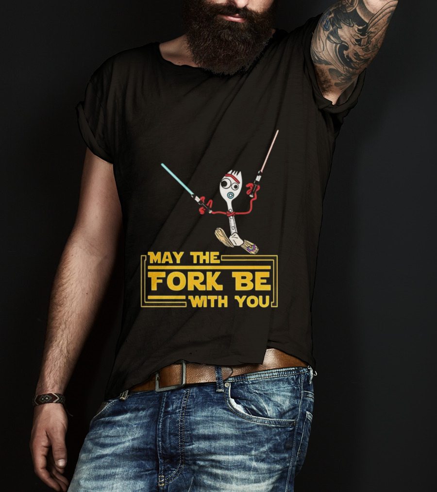 Forky May The Fork Be With You Star Wars Parody T-Shirt