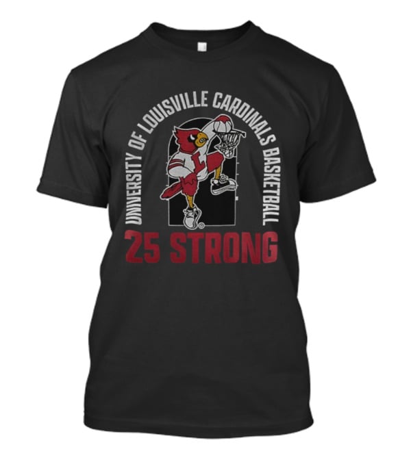 University Of Louisville Cardinals Basketball 25 Strong Vintage Style T-Shirt