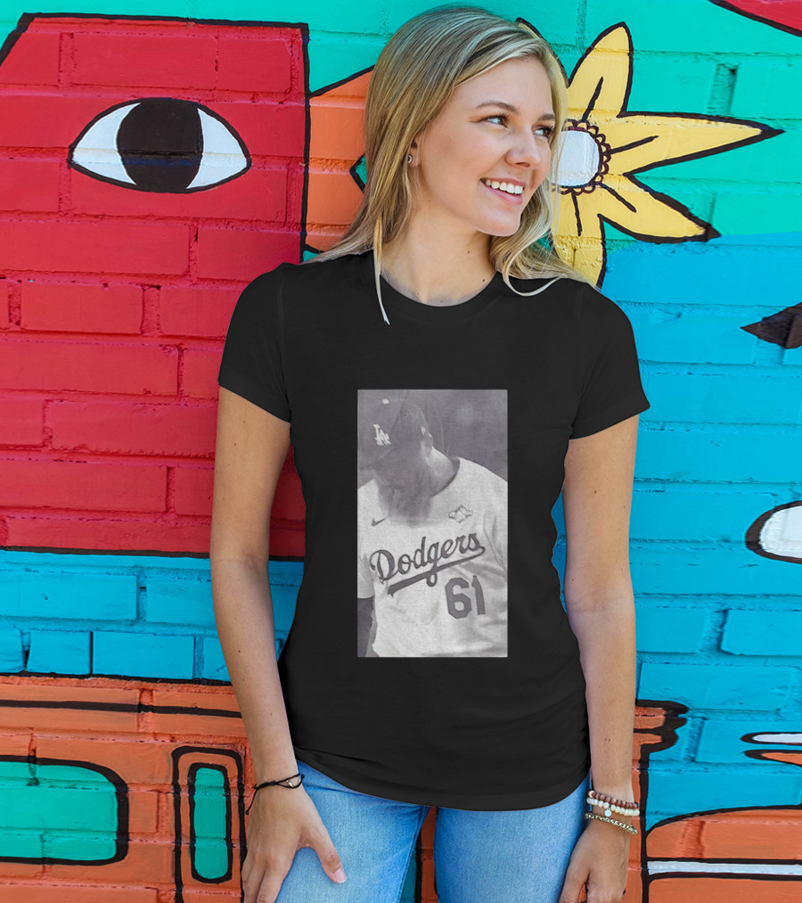 Will Klein 61 Los Angeles Dodgers MLB Baseball Vintage 2025 Commemorative Apparel T-Shirt