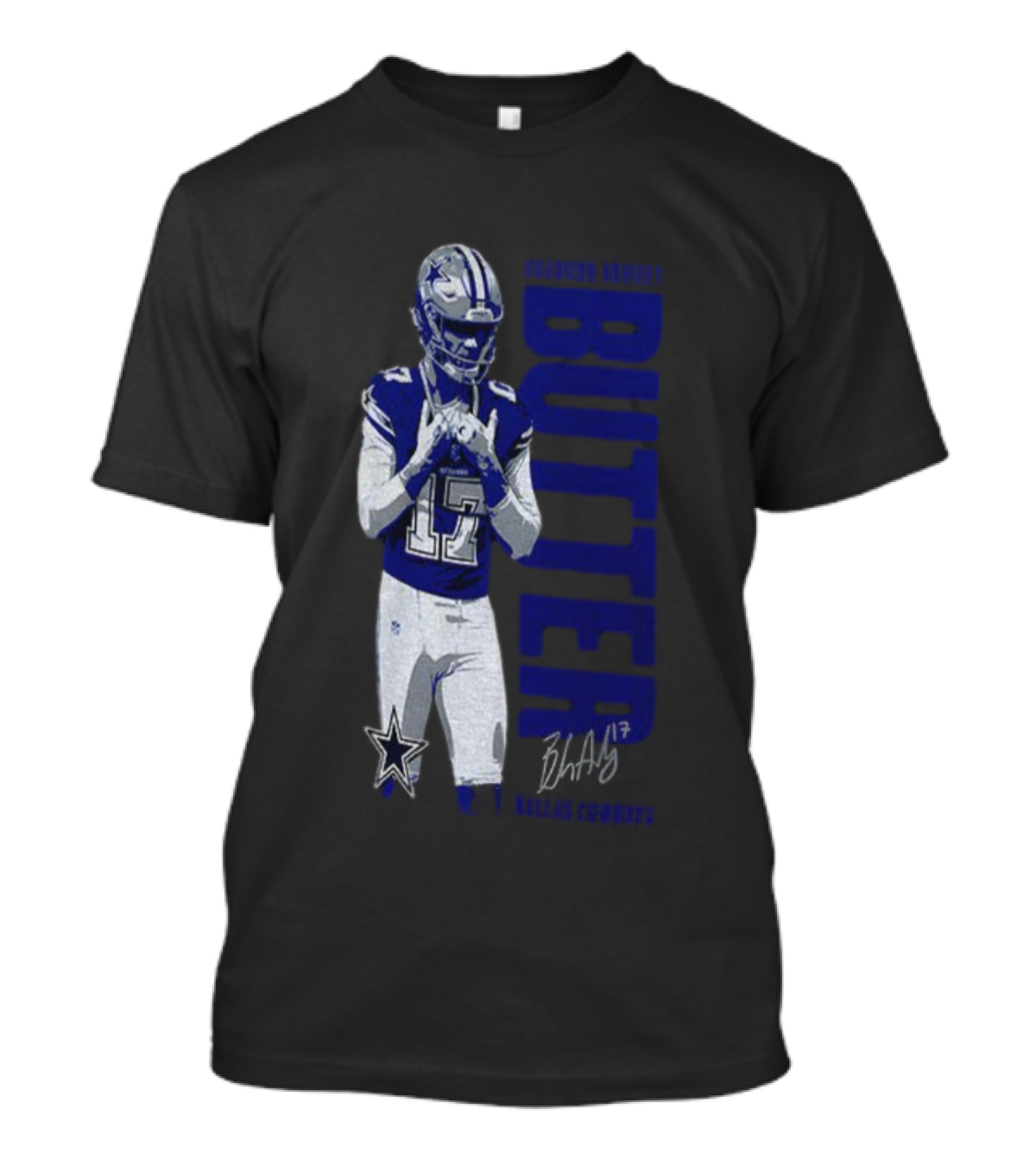 Brandon Aubrey 17 Butter Dallas Cowboys NFL Football Signature 2025 T-Shirt