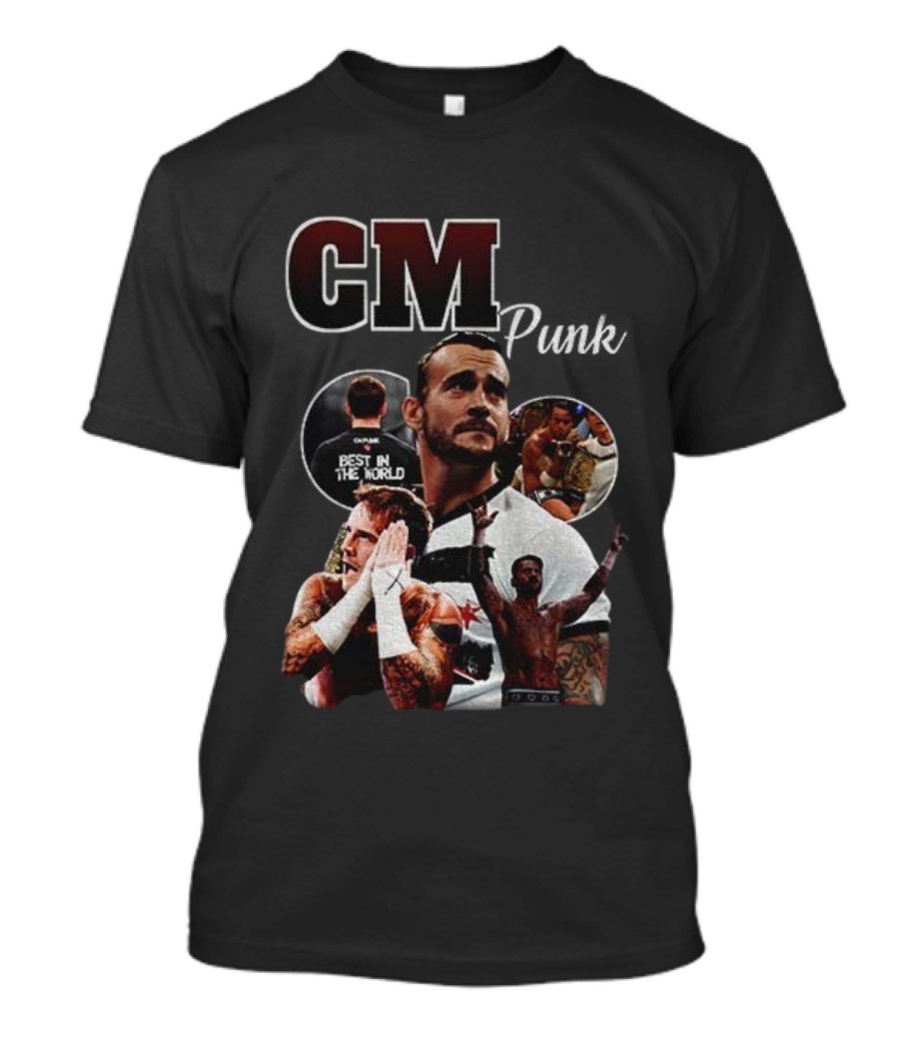 CM Punk Best In The World 90s Vintage Bootleg WWE T-Shirt