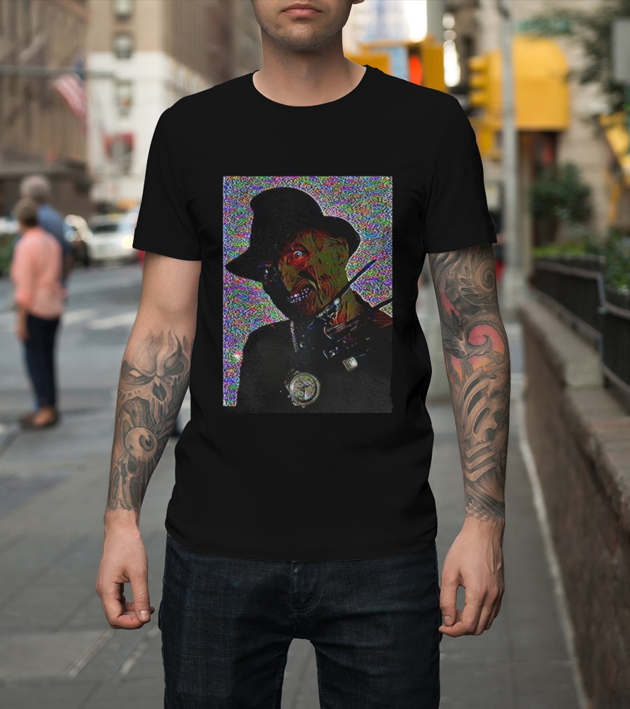 Freddy Krueger A Nightmare On Elm Street Bling Halloween Horror Villain Retro Style T-Shirt