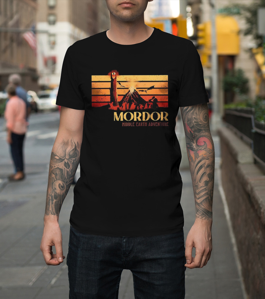 Mordor Dark Lord Sauron Middle Earth Adventure Vintage T-Shirt