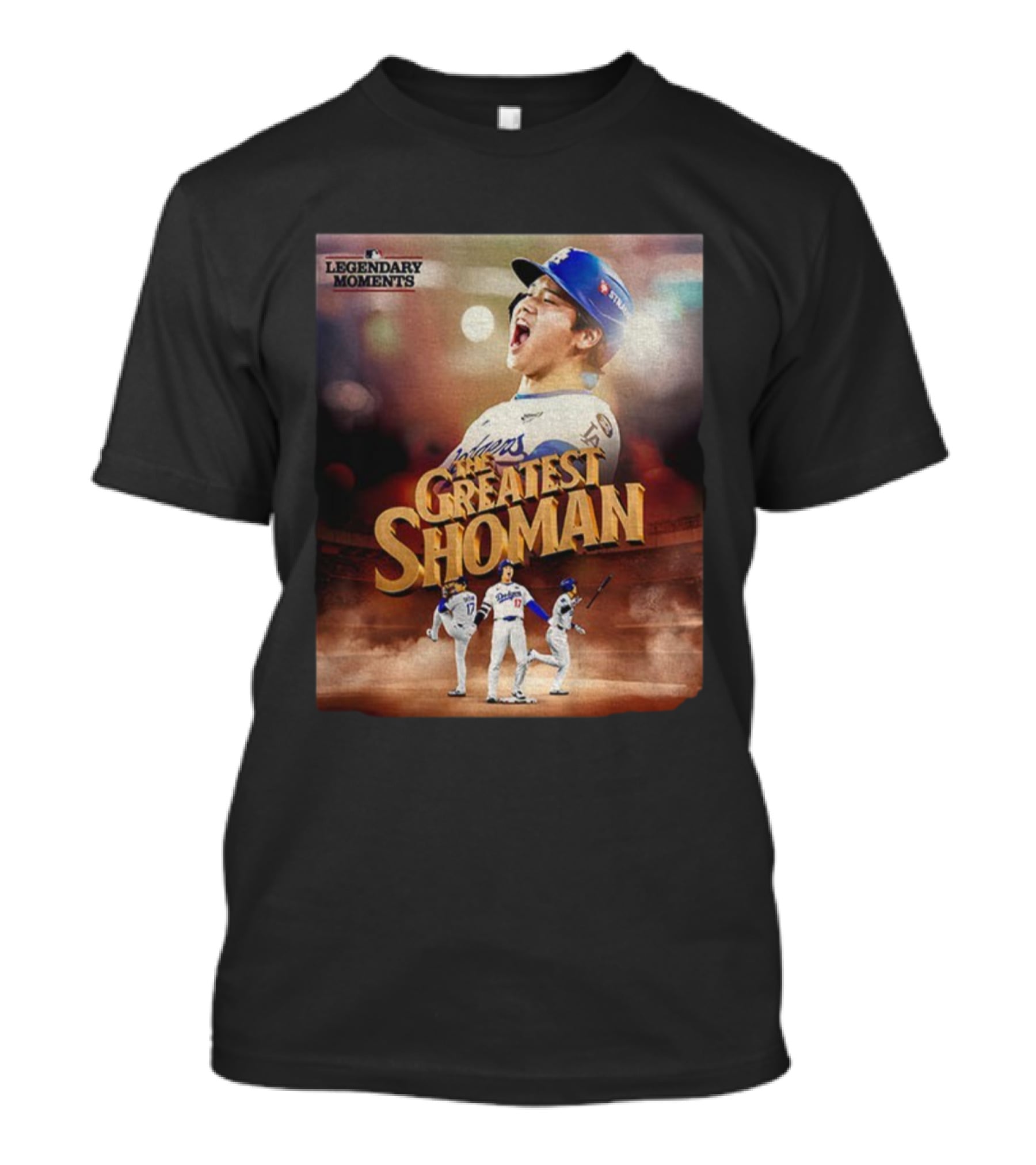 Legendary Moments Shohei Ohtani Los Angeles Dodgers The Greatest Shoman MLB T-Shirt