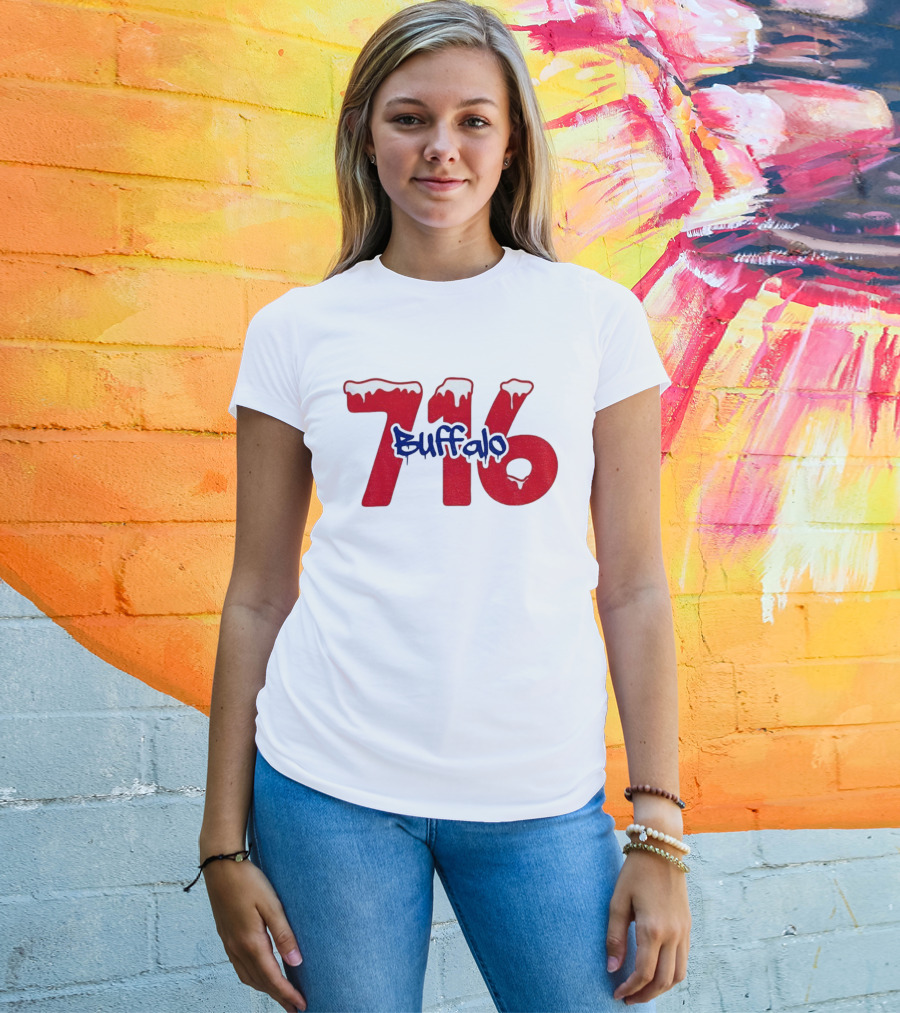 Buffalo 716 NFL Football Snow Christmas 2025 Bills Cold T-Shirt