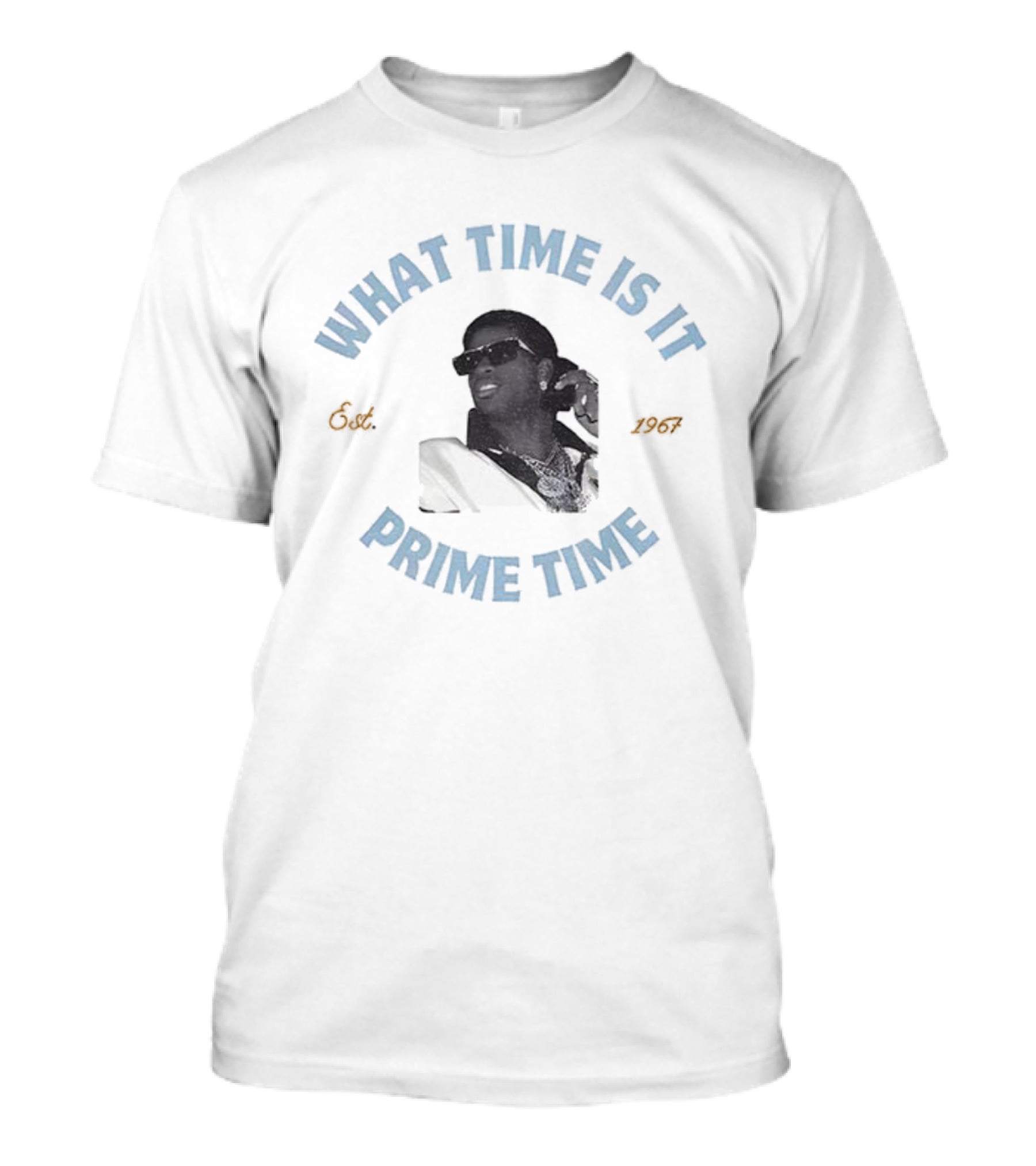 Deion Sanders Coach Prime What Time Is It Prime Time T-Shirt