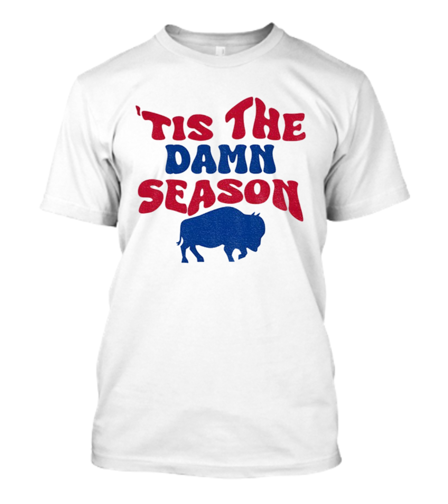 Tis The Damn Season Buffalo Bills NFL 1973 2025 Merry Christmas T-Shirt
