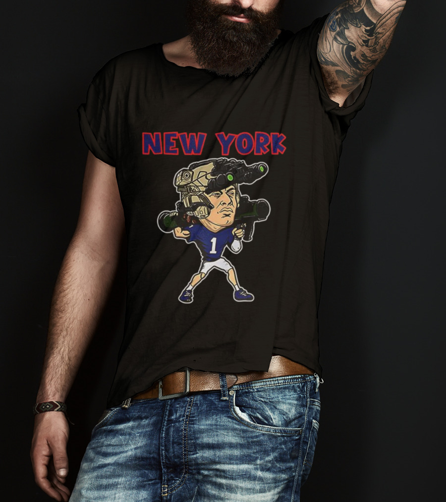 Jaxson Dart New York Giants Soldier Football Player T-Shirt