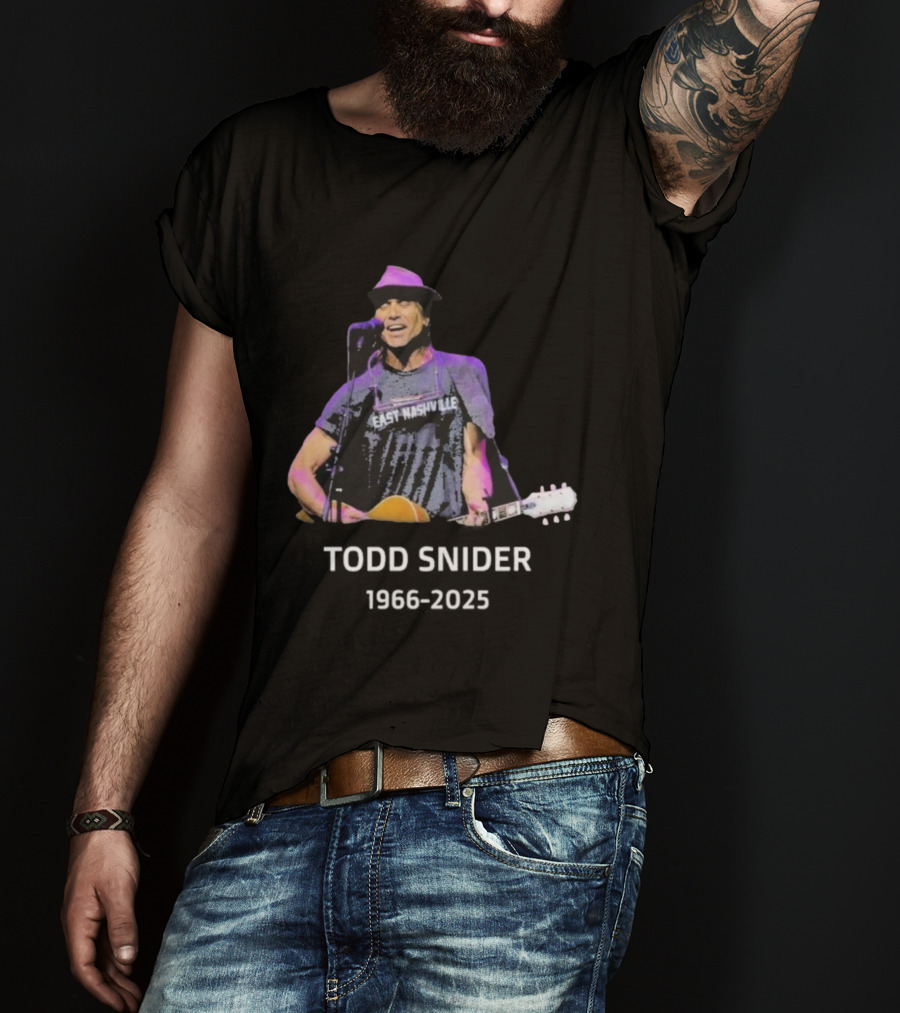 Todd Snider East Nashville Legend Rest In Peace 1966 2025 T-Shirt