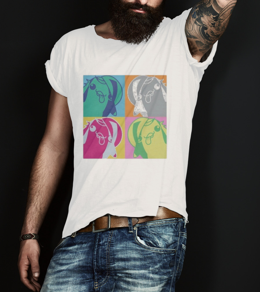 Bird650 Derp Colorful Pop Art Quad T-Shirt
