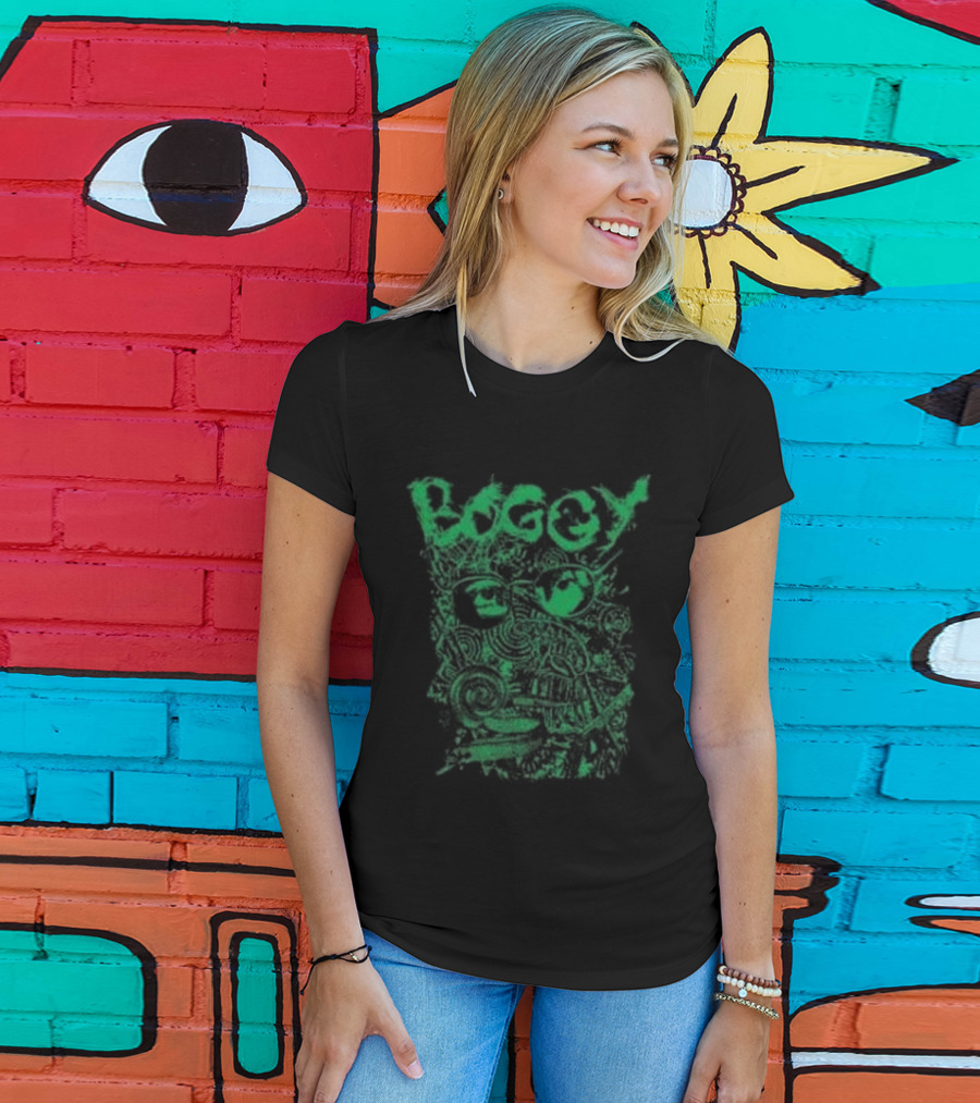 Shed Theory Boggy Style Whimsical Text Art T-Shirt