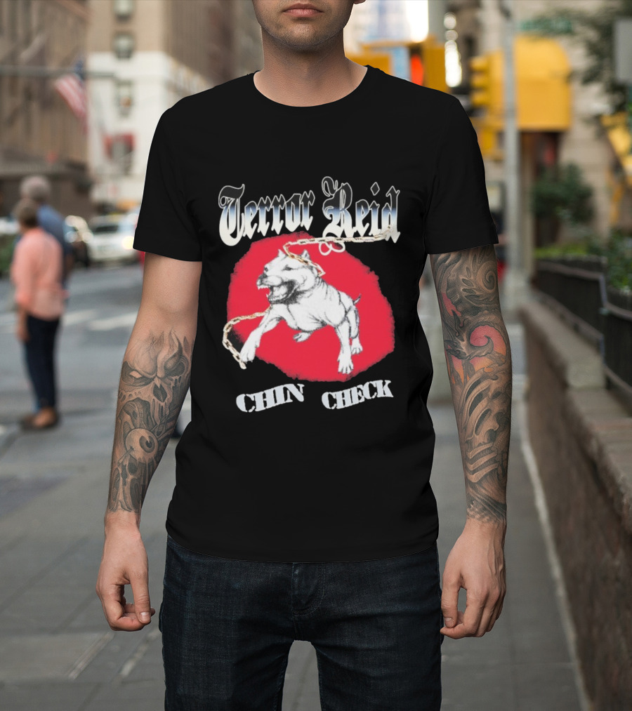 Terror Reid Chin Check Bulldog Chain Graphic T-Shirt