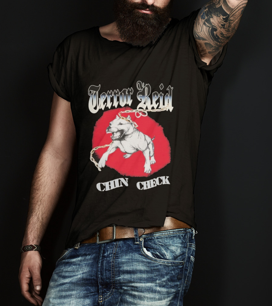 Terror Reid Chin Check Bulldog Chain Graphic T-Shirt