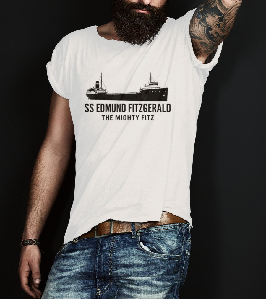 SS Edmund Fitzgerald The Mighty Fitz Lake Superior Iconic Ship T-Shirt