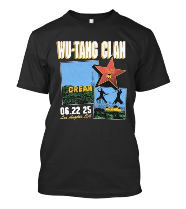 Wu-Tang Clan Cream The Final Chamber Tour 06.22 25 Los Angeles CA T-Shirt